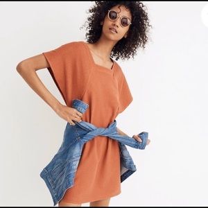 Madewell Texture & Thread square neck ribbed dress